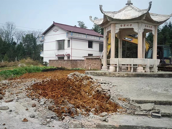 开工建设中的大同烈士陵园
